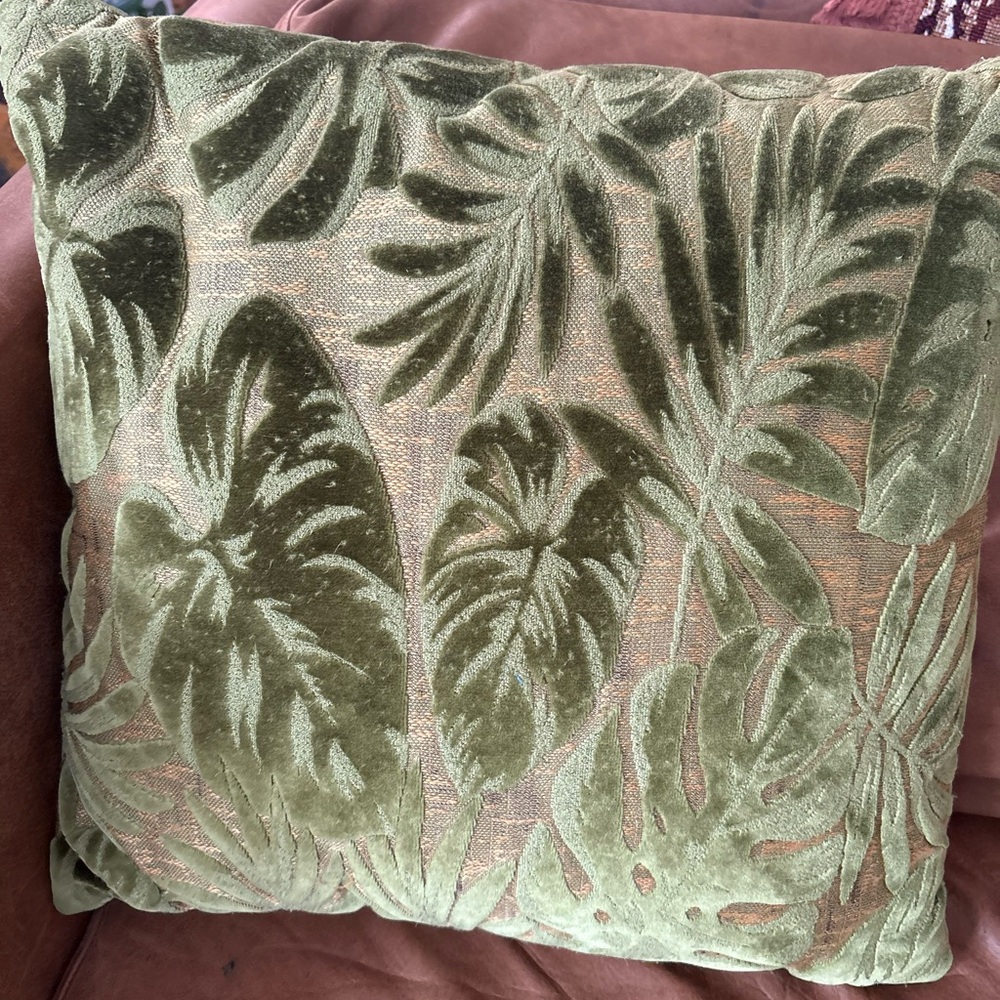 Monsterra Throw Pillow 18x18 - Picture 2 of 5